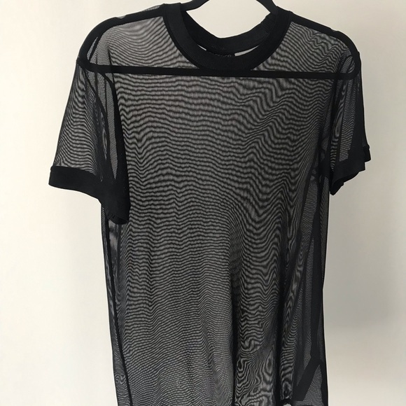 Topshop Mesh Tshirt - Picture 3 of 4